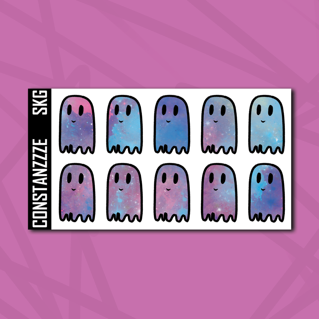 Kandi Galaxy Ghostie Notes Sticker Sheet