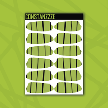 Load image into Gallery viewer, Traditional Stripes Medium Swatch Sticker Sheet
