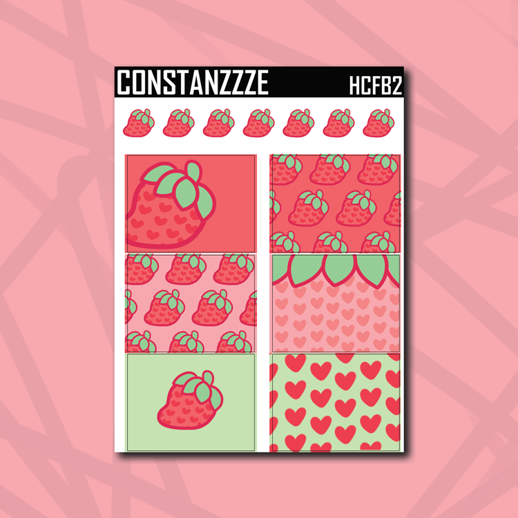 Simple & Sweet Strawberry Hobonichi Cousin Art Boxes