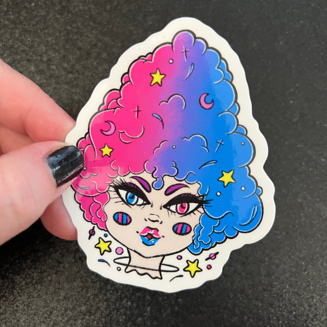 Cotton Kandi Head Vinyl Sticker