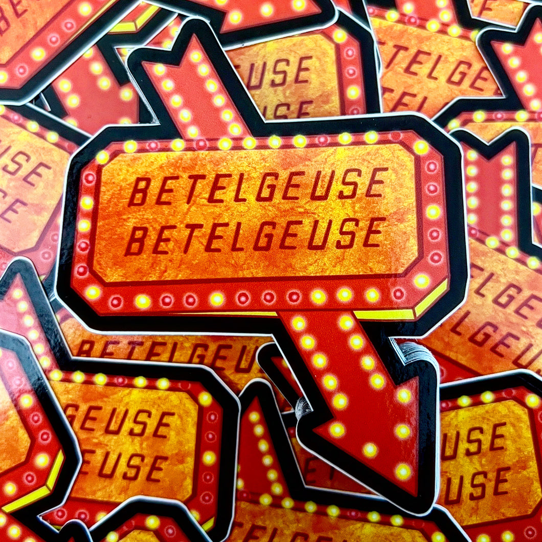 Betelgeuse Sign Vinyl Sticker – Constanzzze