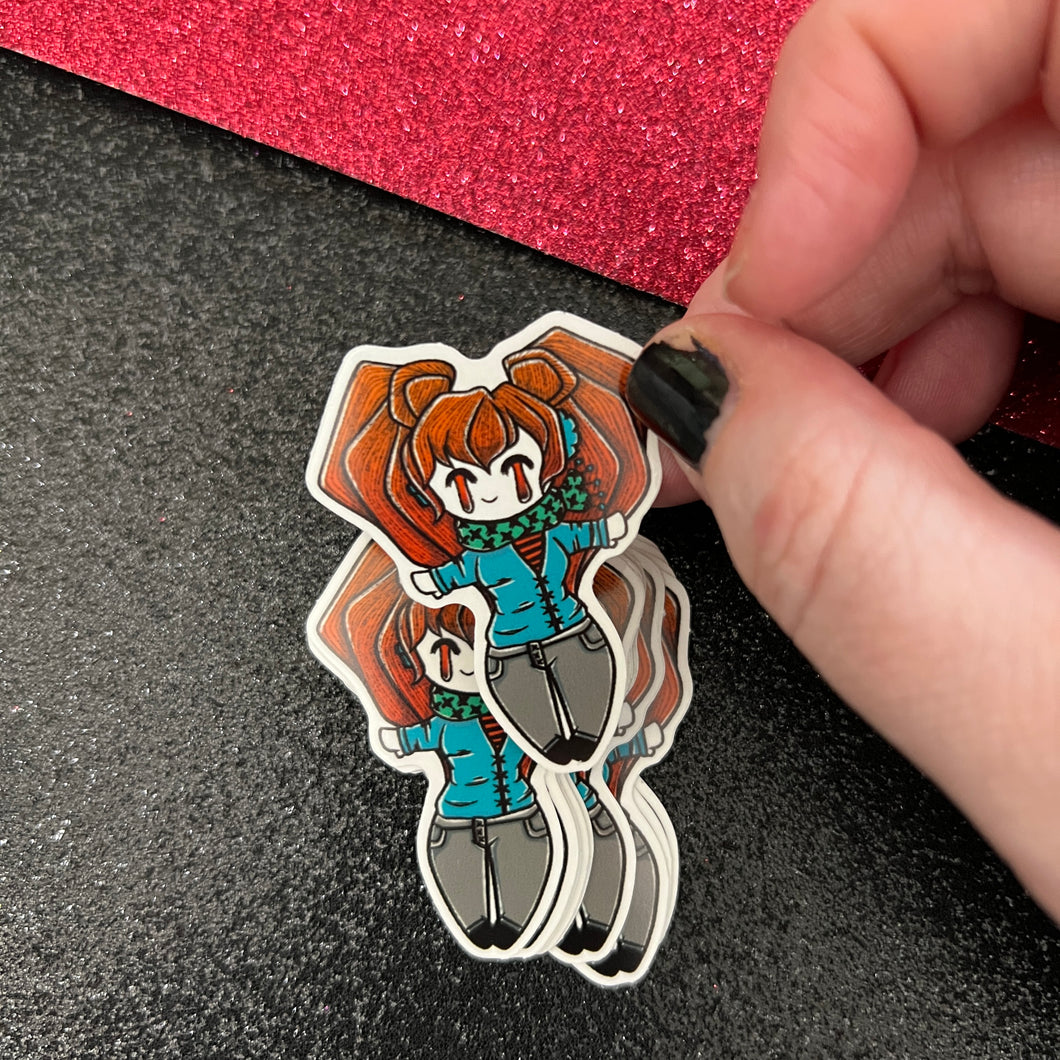 Winter 318 Chibi Translucent Vinyl Sticker