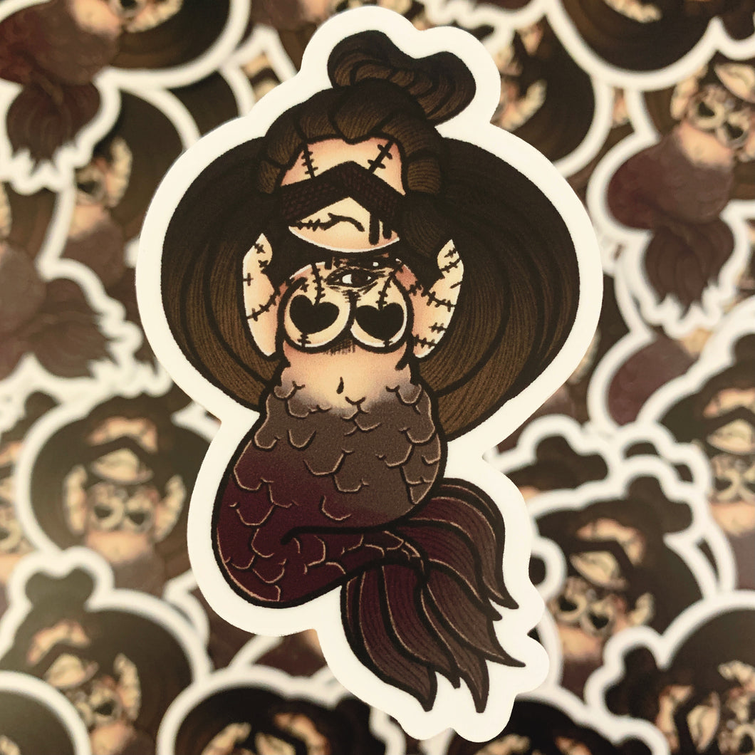 Zombie Seer Mermaid Vinyl Sticker