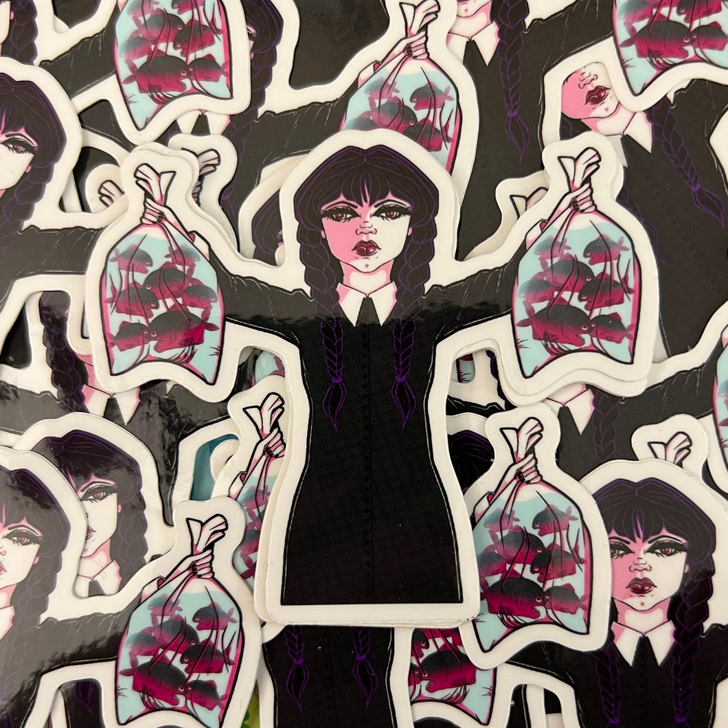 Wednesday Vinyl Sticker