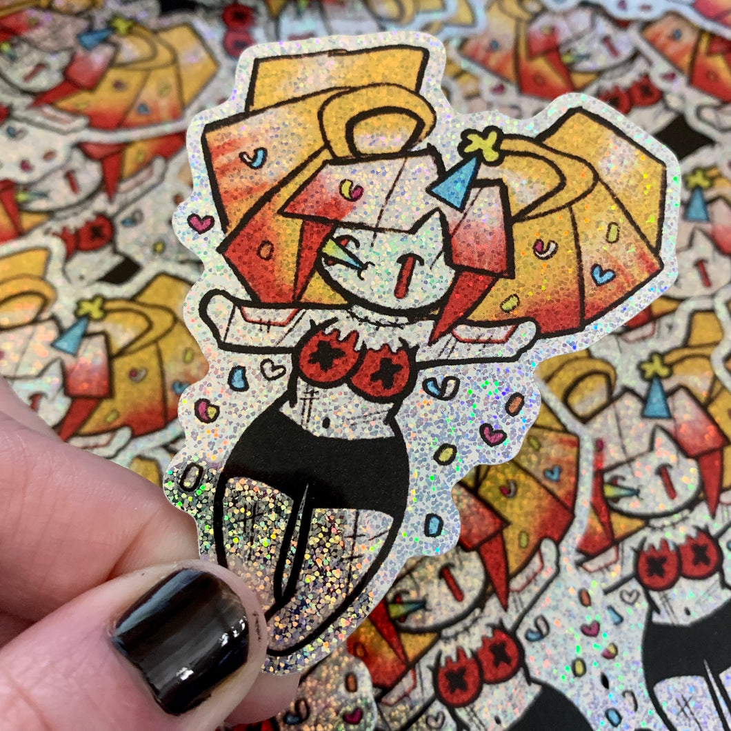 318 Celebration Glitter Vinyl Sticker