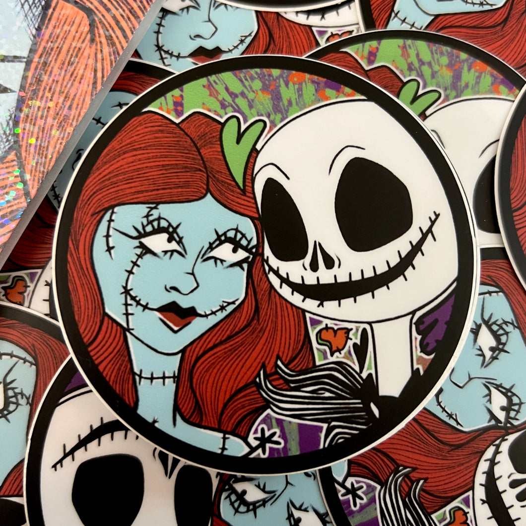 Jack and Sally Vinyl Sticker