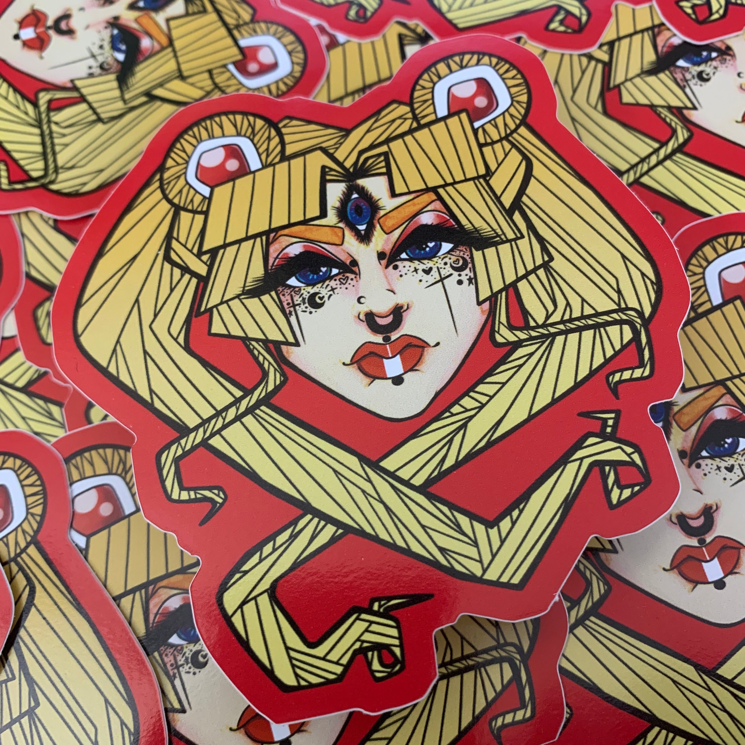 Jumbo Moon Oracle Vinyl Sticker – Constanzzze
