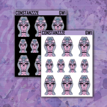 Load image into Gallery viewer, Light Pink Go Wild Llama Sticker Sheet
