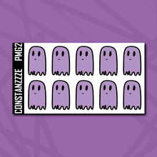 Load image into Gallery viewer, Purple Moon Ghostie Notes Sticker Sheet
