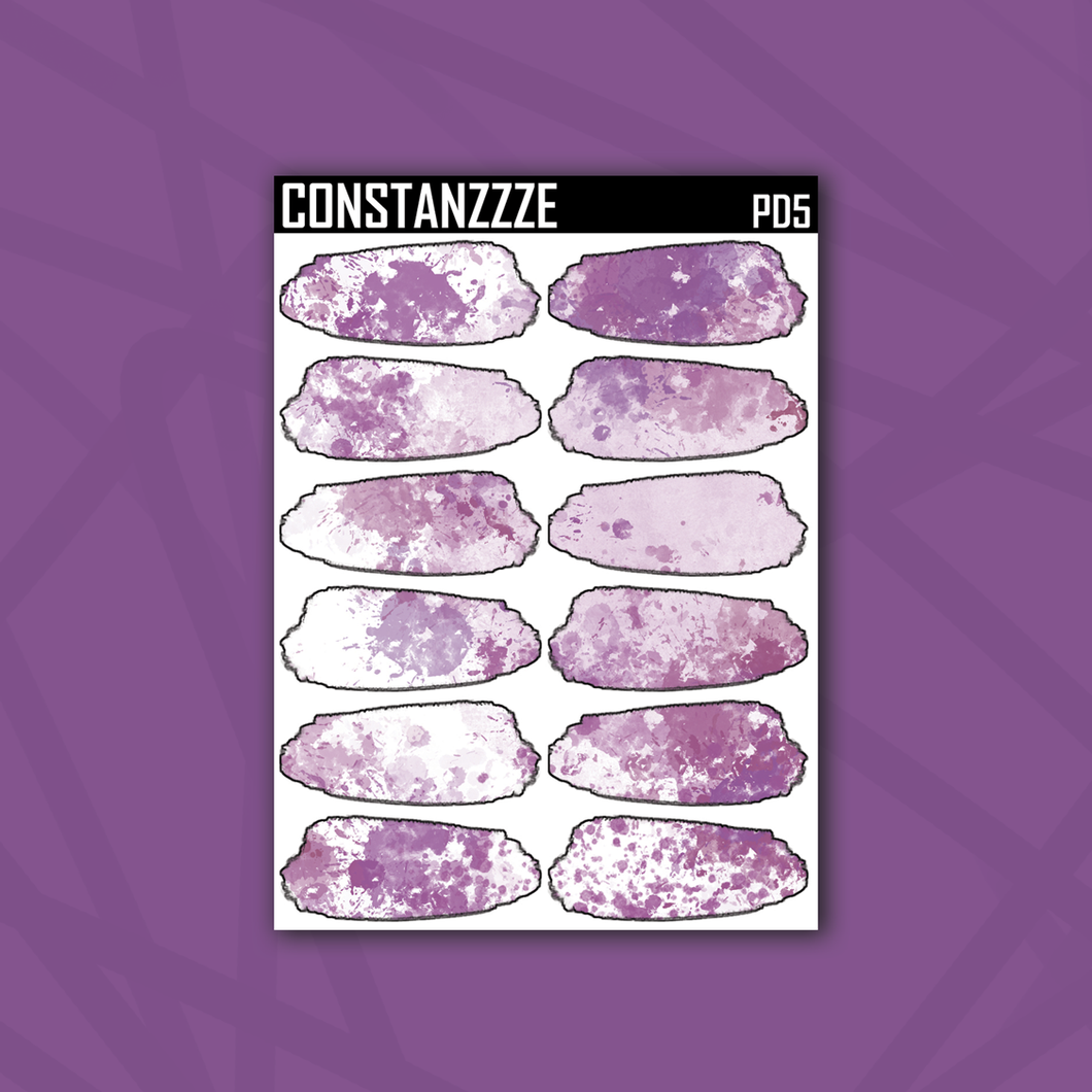 Light Purple Plague Doctor Medium Swatch Sticker Sheet