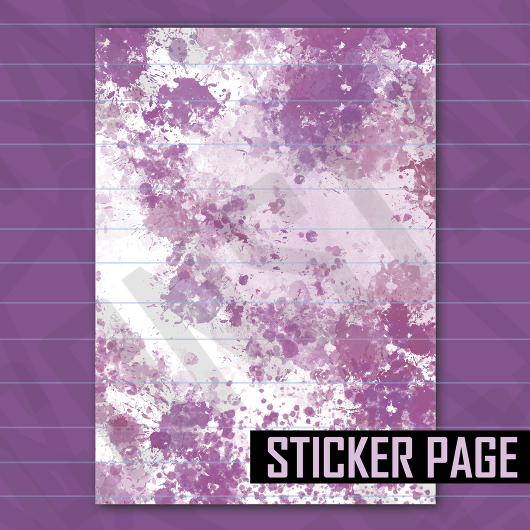 Light Purple Plague Doctor Sticker Page
