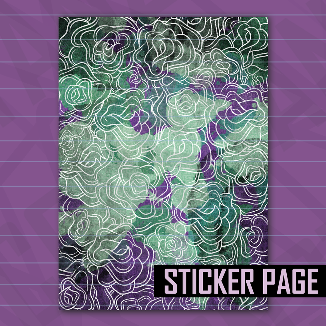 Light Plague Doctor Rose Sticker Page