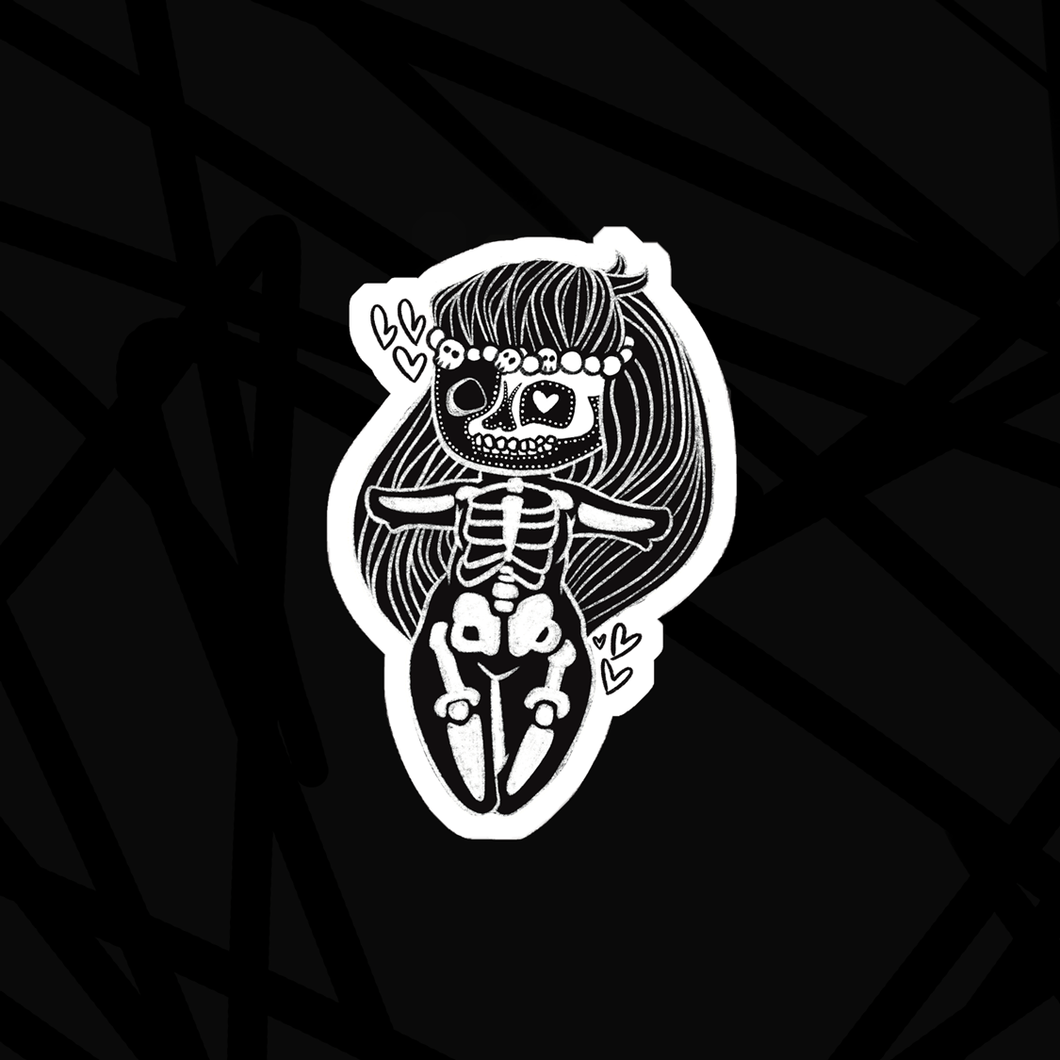 Skull Witch Luv Die Cut