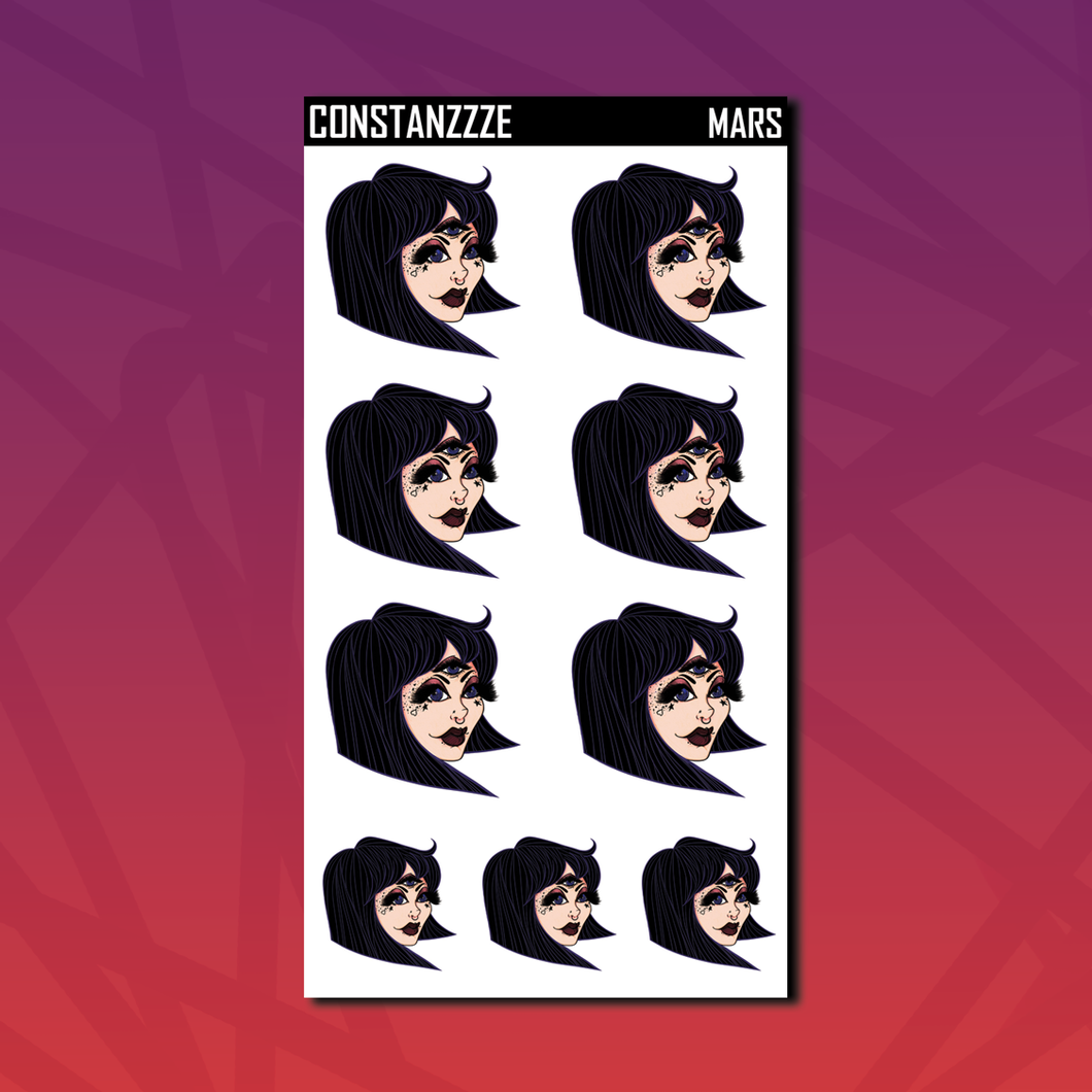 Mars Oracle Sticker Sheet