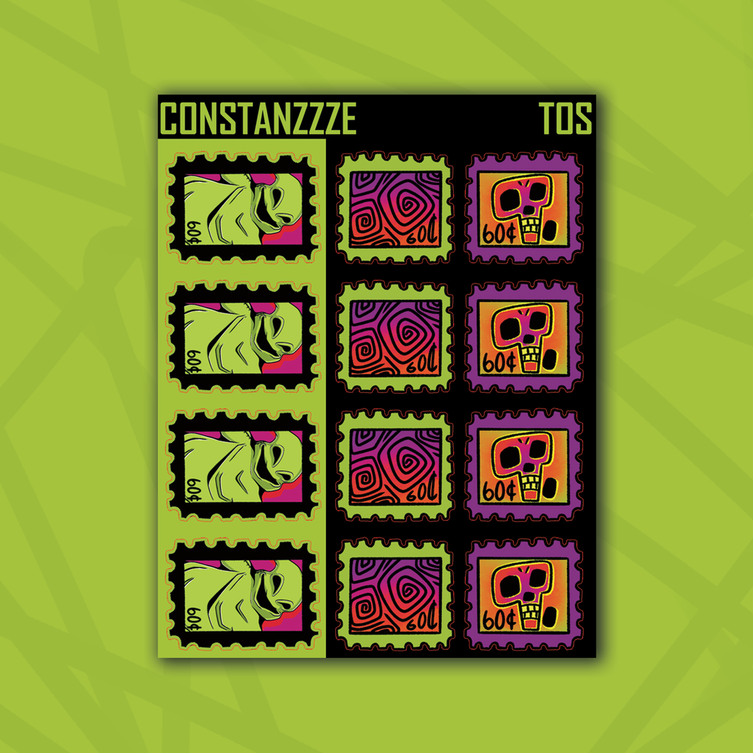 Traditional Oogie Stamps Sticker Sheet