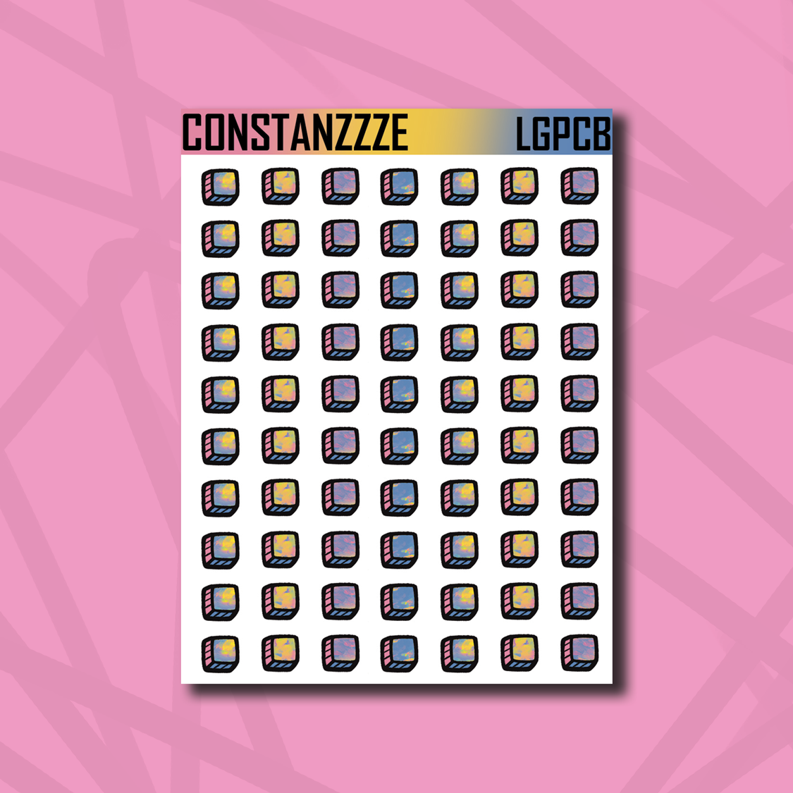 Pan Pride 3D Check Box Sticker Sheet – Constanzzze