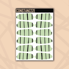Load image into Gallery viewer, Pastel Stripes Medium Swatch Sticker Sheet
