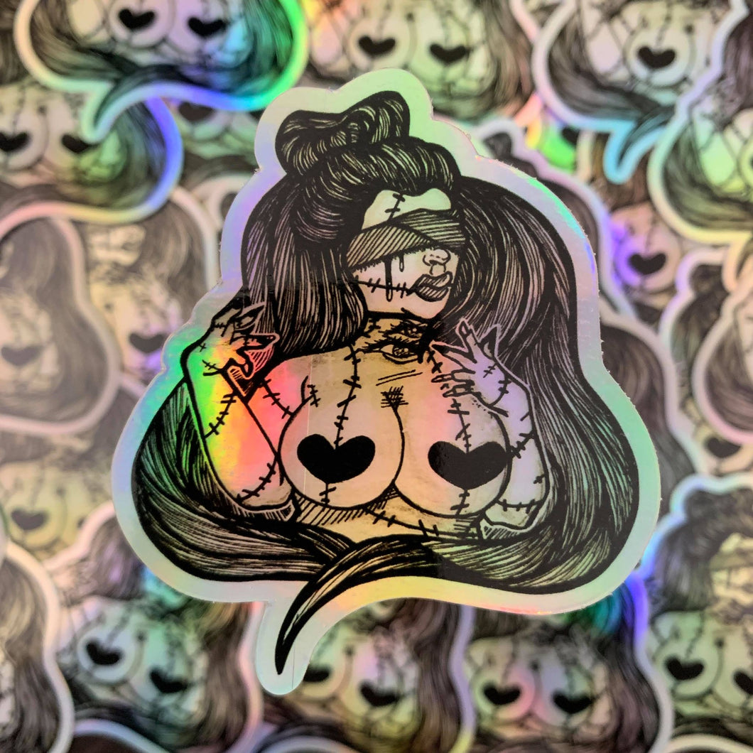 Zombie Seer Holographic Vinyl Sticker