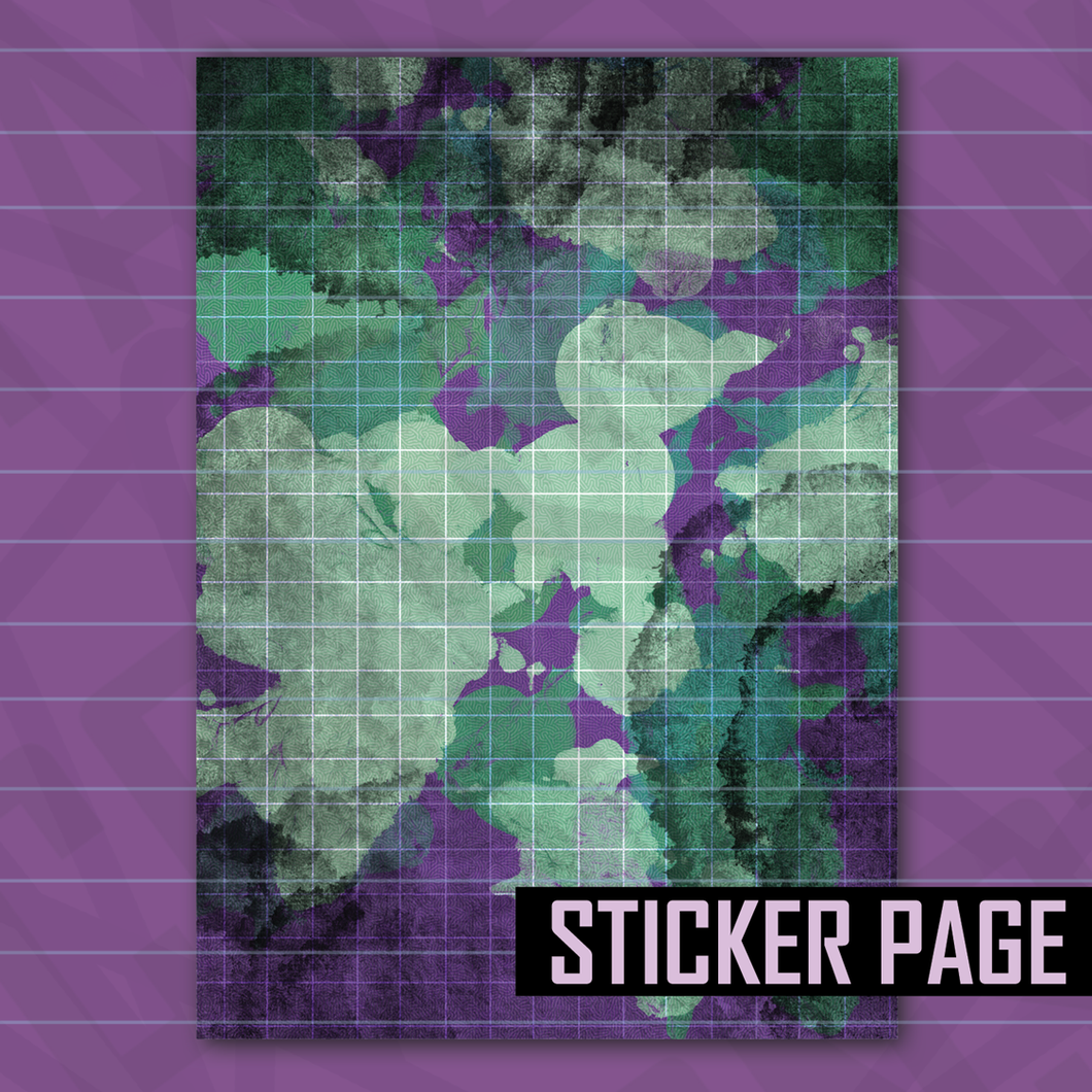 Plague Doctor Grid Sticker Page