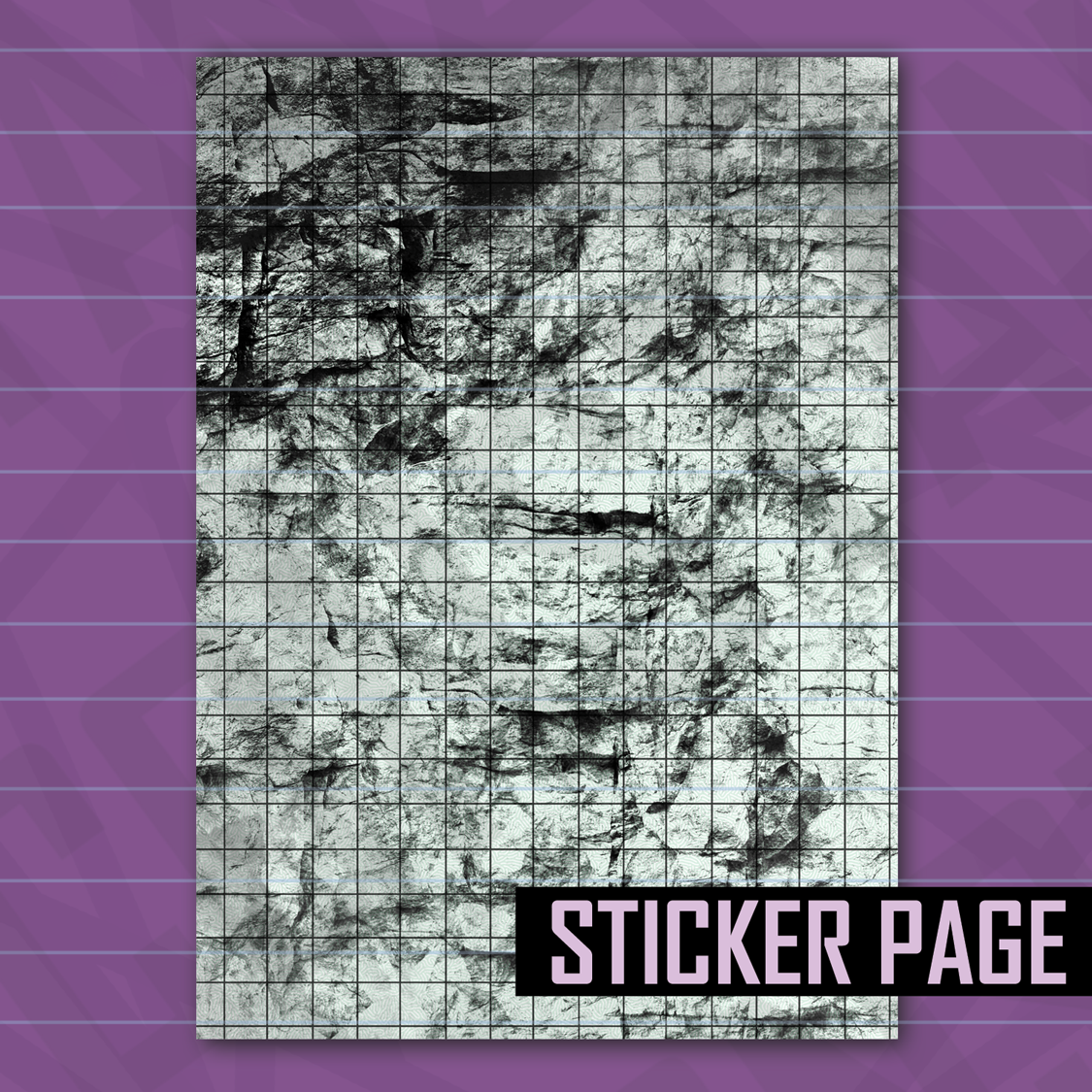 Plague Doctor White Grid Sticker Page – Constanzzze