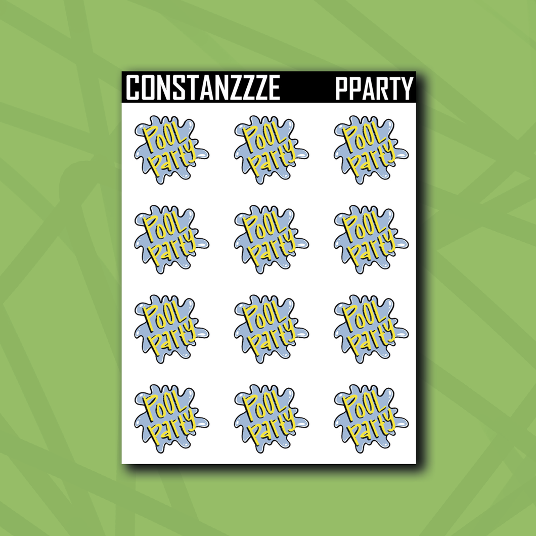 Pool Party Sticker Sheet