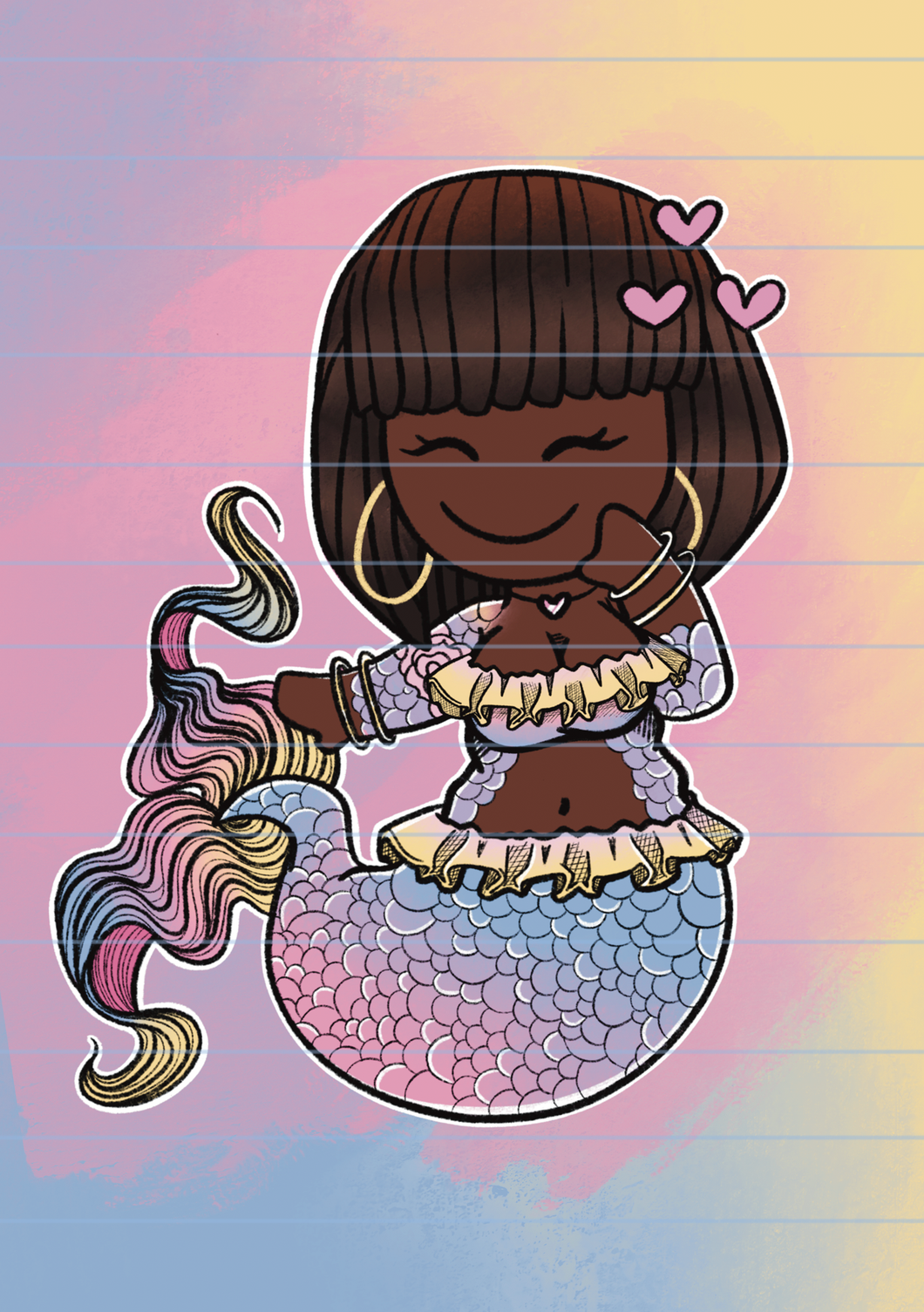 Chrissy Mermaid Reusable Sticker Book