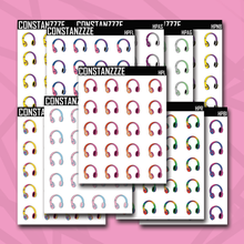 Load image into Gallery viewer, Pride Headphone Sticker Sheet
