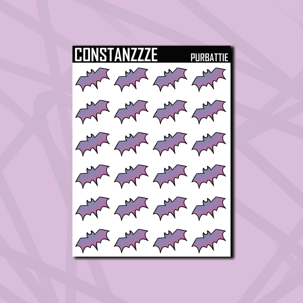 Purple Battie Sticker Sheet