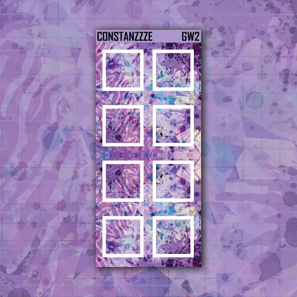Purple Shatter Go Wild Large Sticky Notes – Constanzzze
