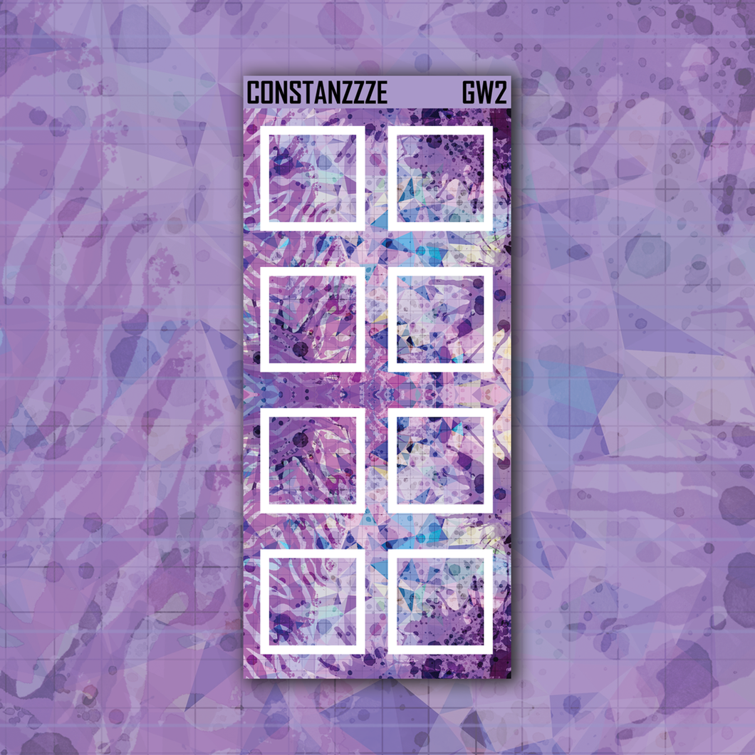 Purple Shatter Go Wild Large Sticky Notes