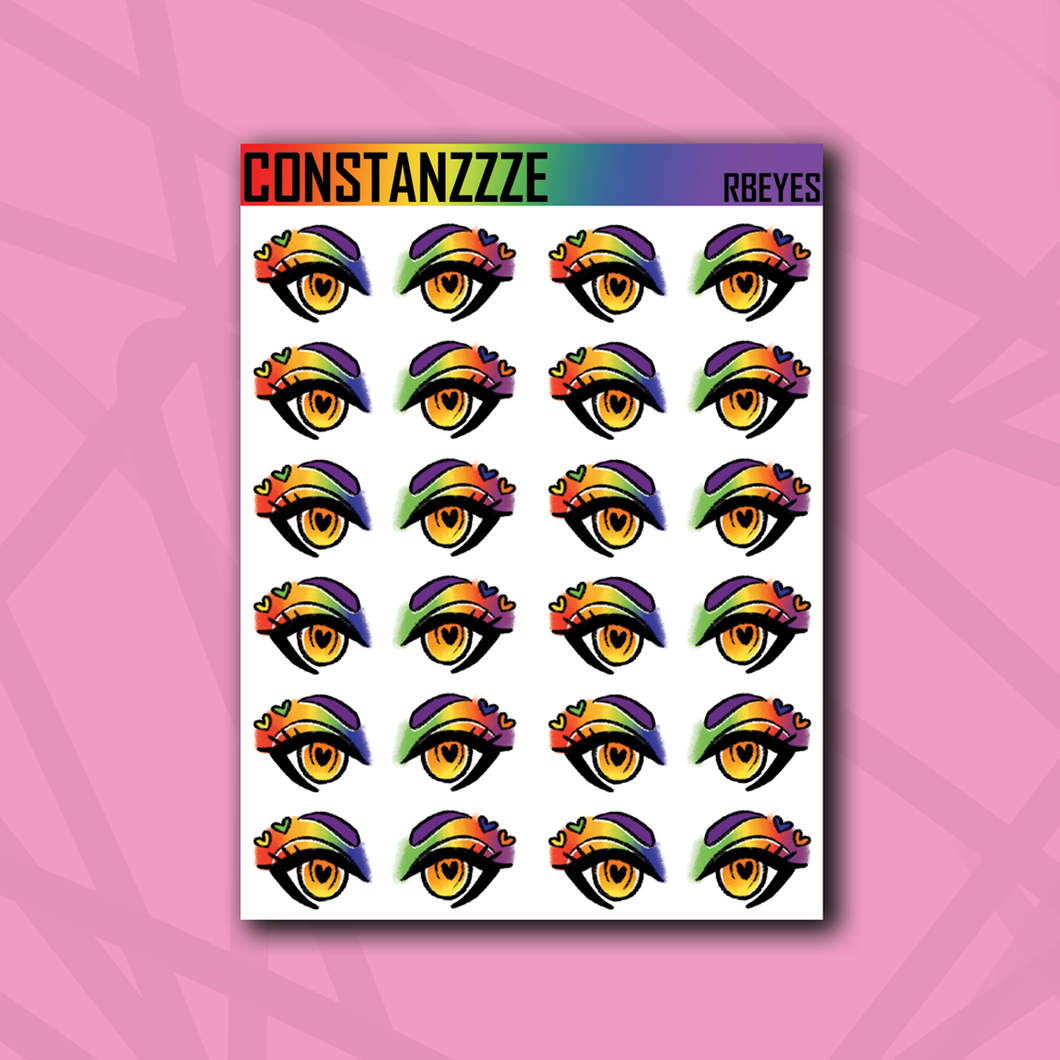 Rainbow Eye Sticker Sheet