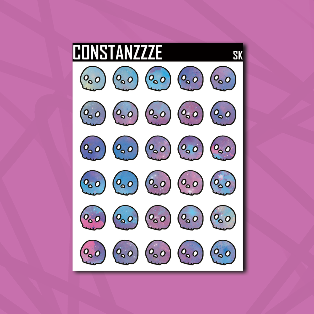 Space Kandi Skullie Sticker Sheet