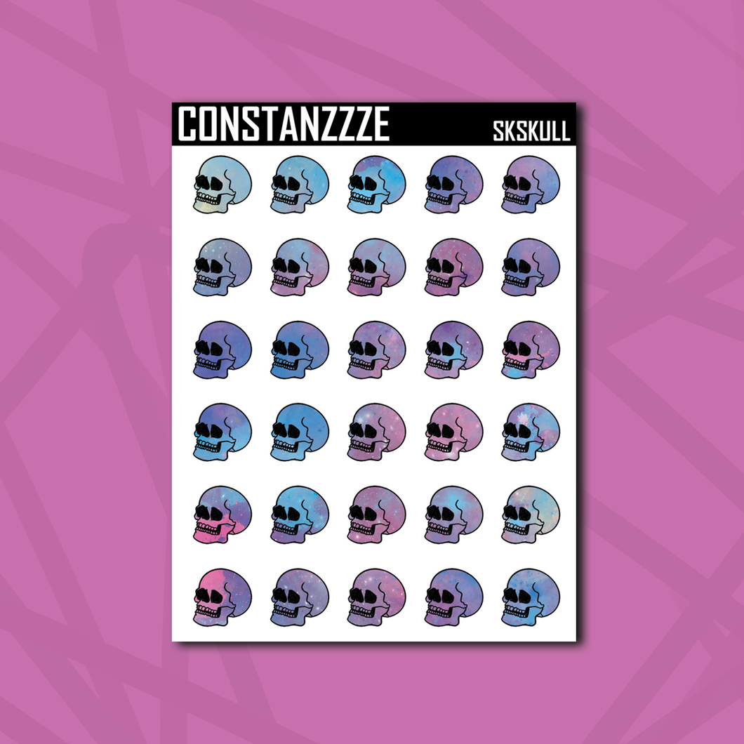 Space Kandi Skull Sticker Sheet