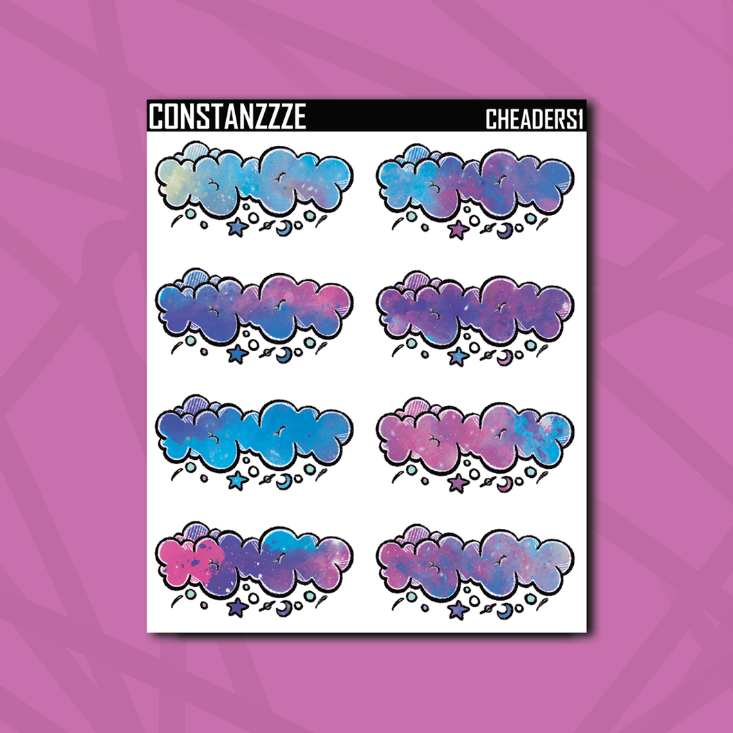 Dark Space Kandi Cloud Headers