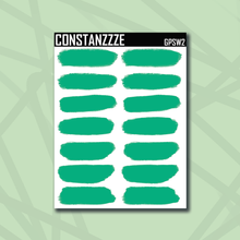 Load image into Gallery viewer, Green Plantchette Swatch Sticker Sheet
