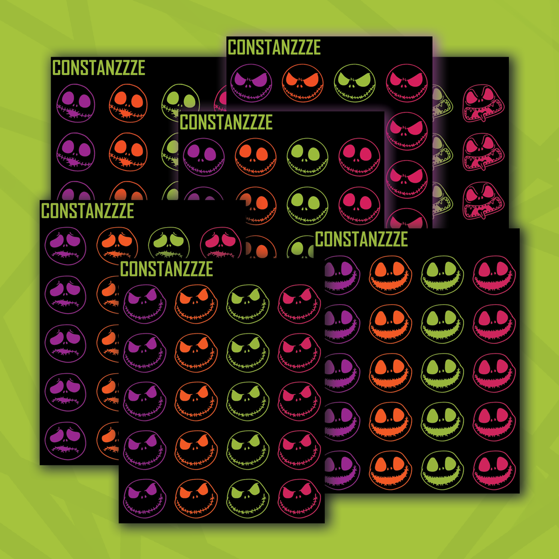 Simple Jack Sticker Traditional Jack Head Sticker Sheet – Constanzzze
