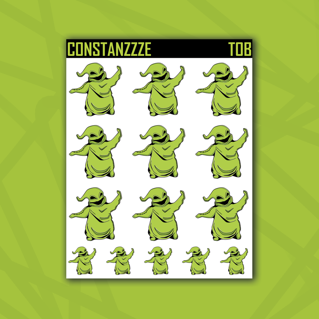 Traditional Oogie Body Sticker Sheet