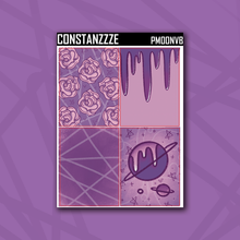 Load image into Gallery viewer, Purple Moon Deco Box Sticker Sheet

