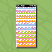 Load image into Gallery viewer, Summer Waves Weeks Washi Strip Sticker Sheet
