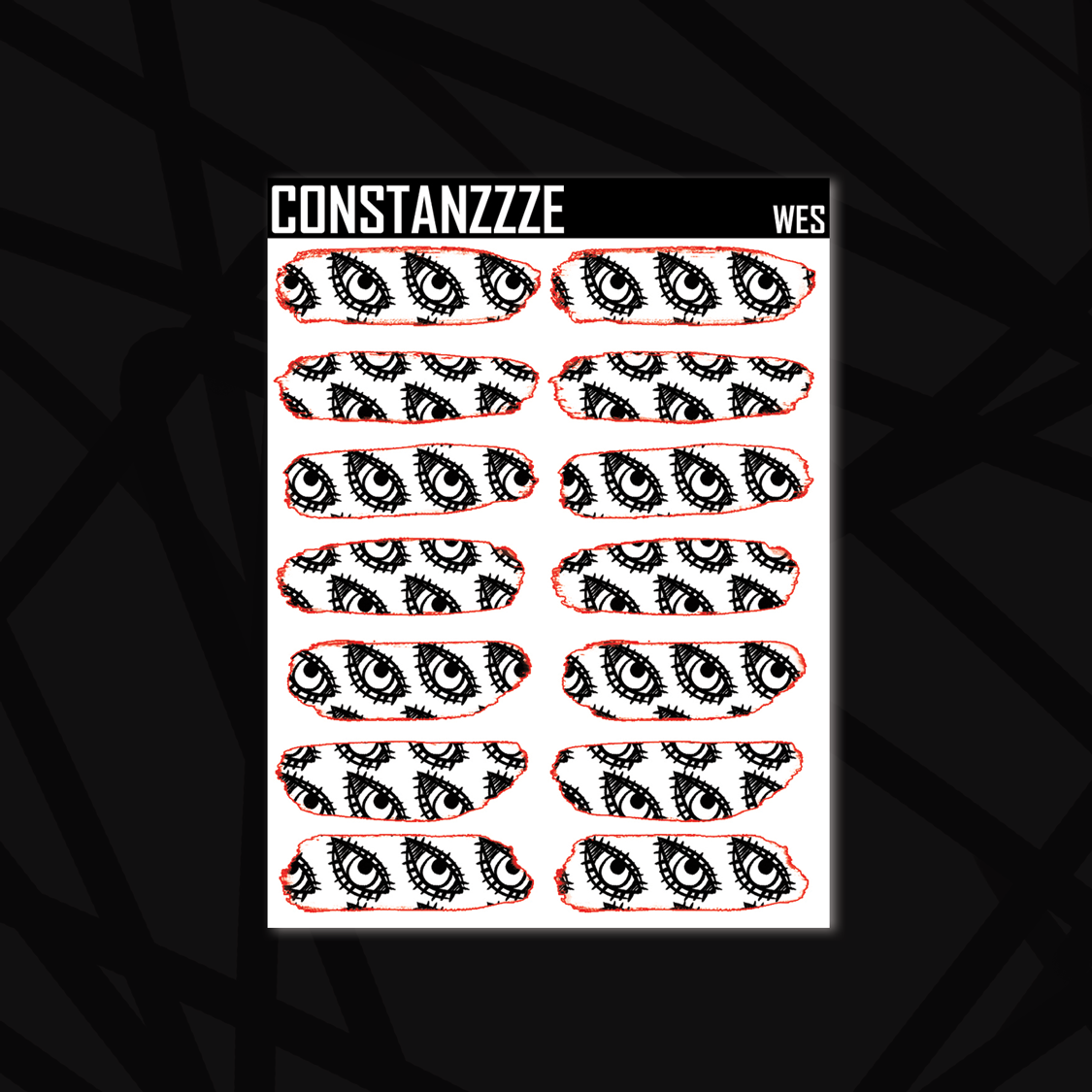Swarch Sticker Small White Eye Swatch Sticker Sheet – Constanzzze