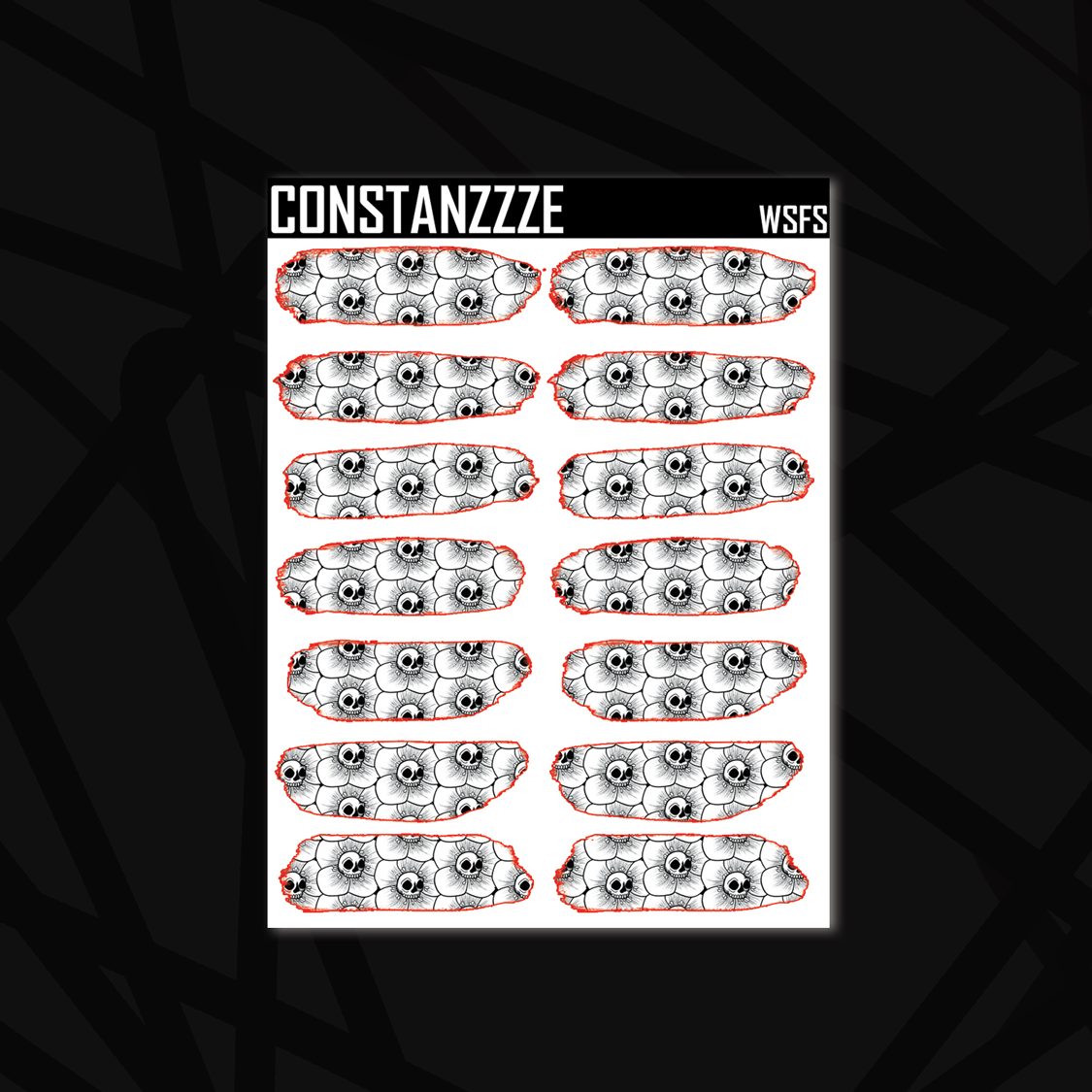 Swarch Sticker Small White Skull Flower Swatch Sticker Sheet – Constanzzze